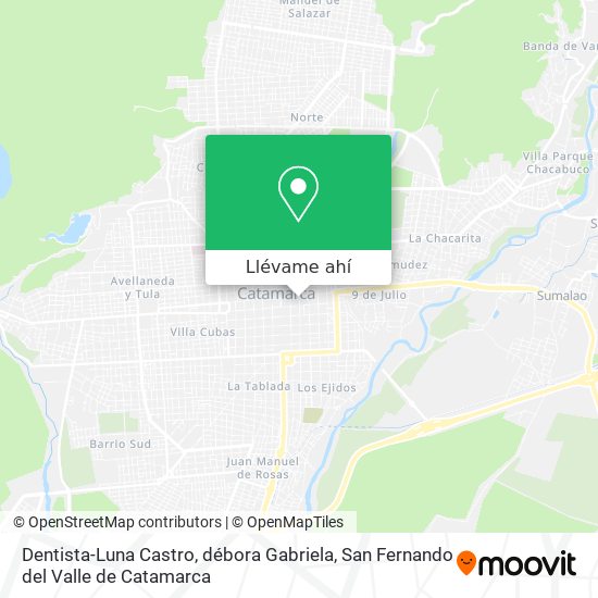 Mapa de Dentista-Luna Castro, débora Gabriela