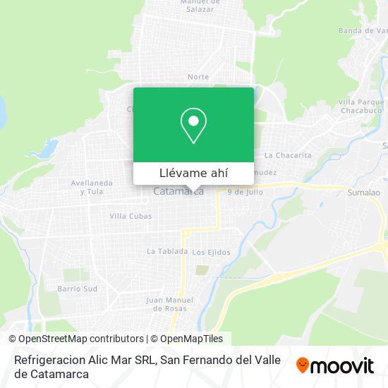 Mapa de Refrigeracion Alic Mar SRL