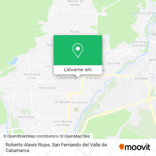 Mapa de Roberto Alexis Rojas