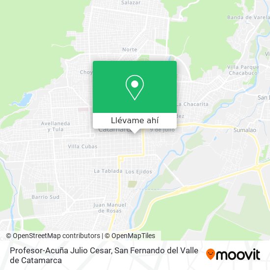 Mapa de Profesor-Acuña Julio Cesar