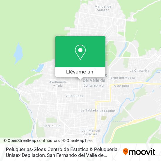 Mapa de Peluquerias-Gloss Centro de Estetica & Peluqueria Unisex Depilacion