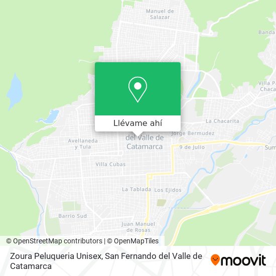 Mapa de Zoura Peluqueria Unisex