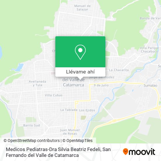 Mapa de Medicos Pediatras-Dra Silvia Beatriz Fedeli