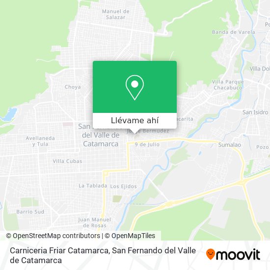 Mapa de Carniceria Friar Catamarca