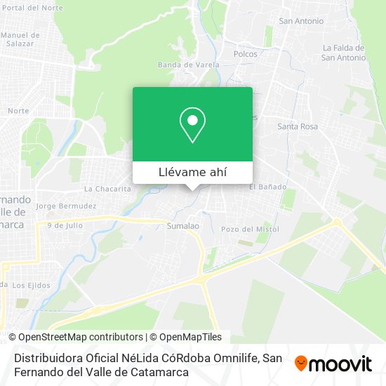 Mapa de Distribuidora Oficial NéLida CóRdoba Omnilife