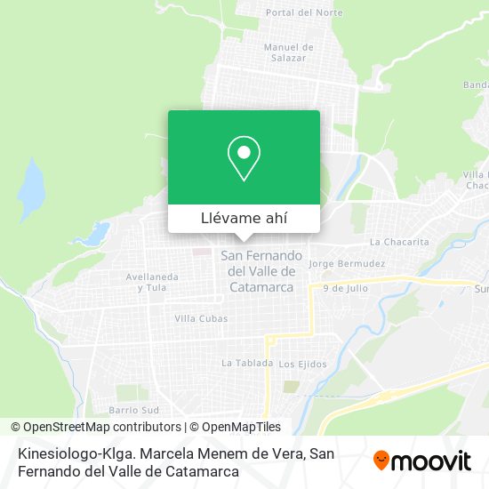 Mapa de Kinesiologo-Klga. Marcela Menem de Vera