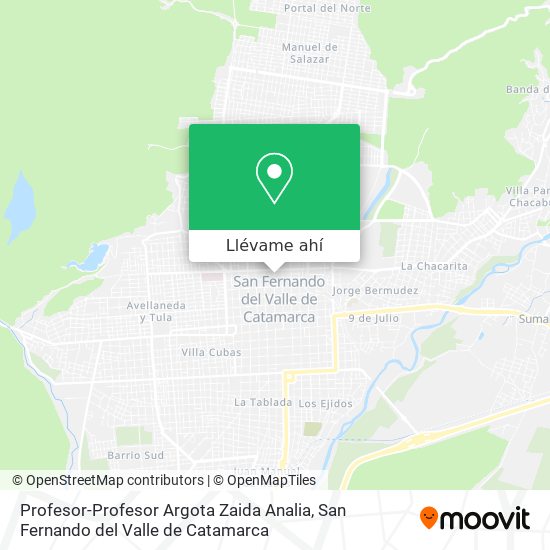 Mapa de Profesor-Profesor Argota Zaida Analia