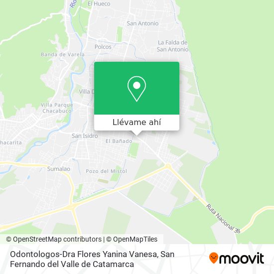 Mapa de Odontologos-Dra Flores Yanina Vanesa