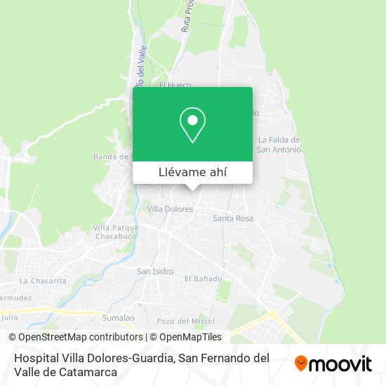 Mapa de Hospital Villa Dolores-Guardia