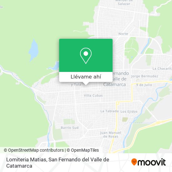 Mapa de Lomiteria Matias