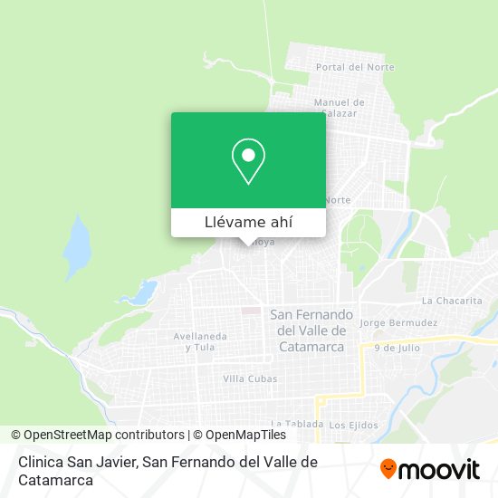 Mapa de Clinica San Javier