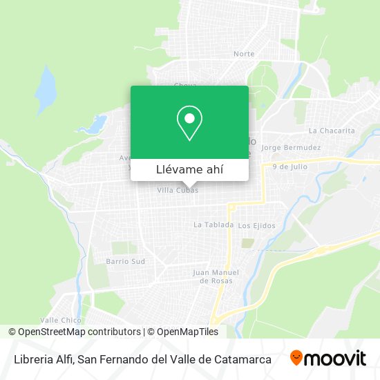 Mapa de Libreria Alfi