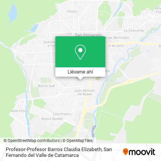 Mapa de Profesor-Profesor Barros Claudia Elizabeth