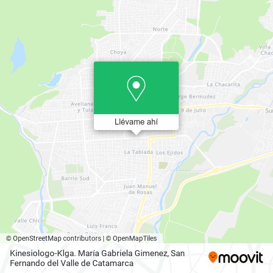 Mapa de Kinesiologo-Klga. María Gabriela Gimenez