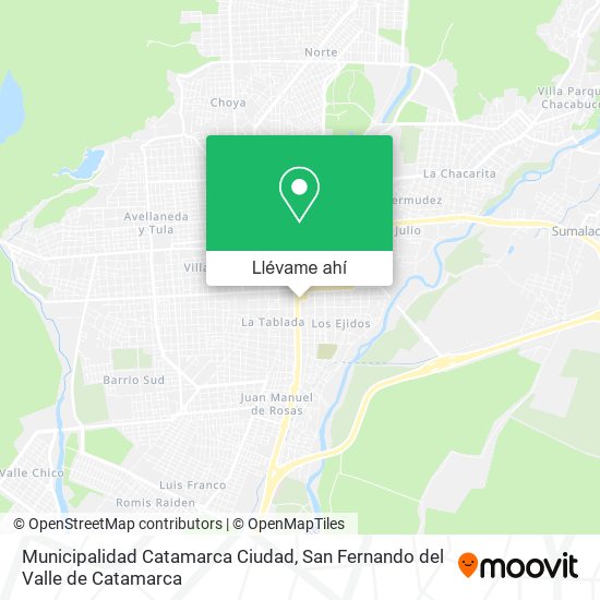 Mapa de Municipalidad Catamarca Ciudad