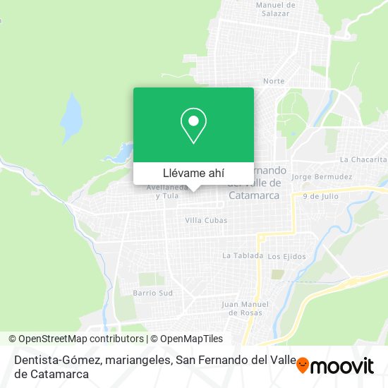 Mapa de Dentista-Gómez, mariangeles