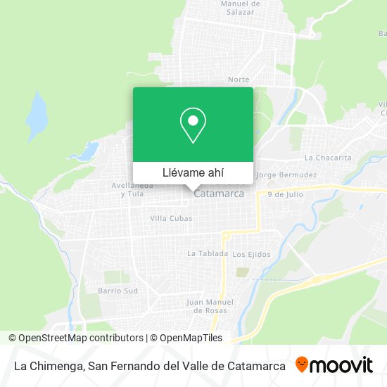 Mapa de La Chimenga