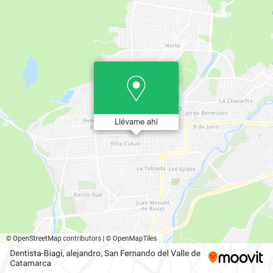 Mapa de Dentista-Biagi, alejandro