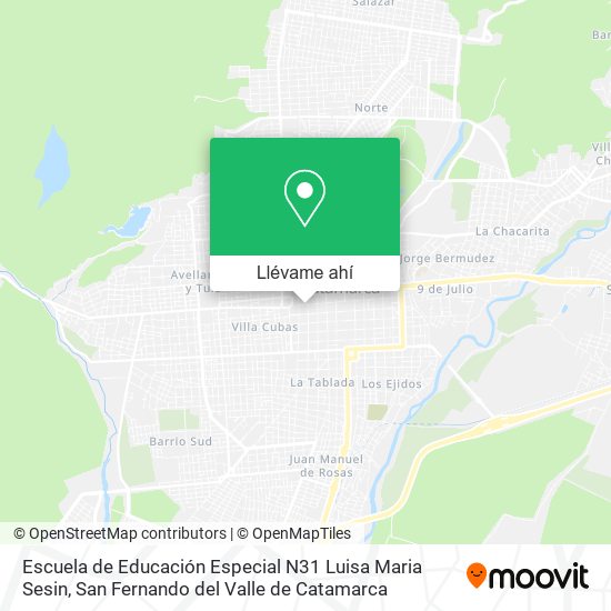 Mapa de Escuela de Educación Especial N31 Luisa Maria Sesin