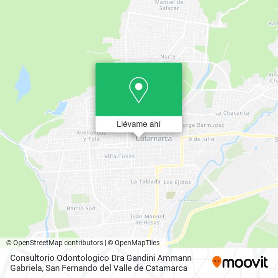 Mapa de Consultorio Odontologico Dra Gandini Ammann Gabriela