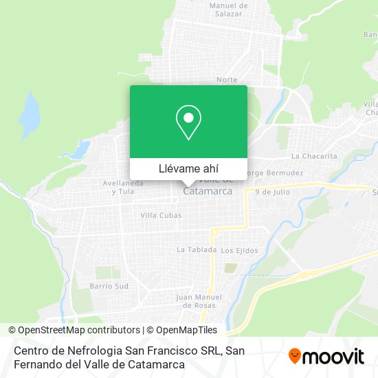 Mapa de Centro de Nefrologia San Francisco SRL