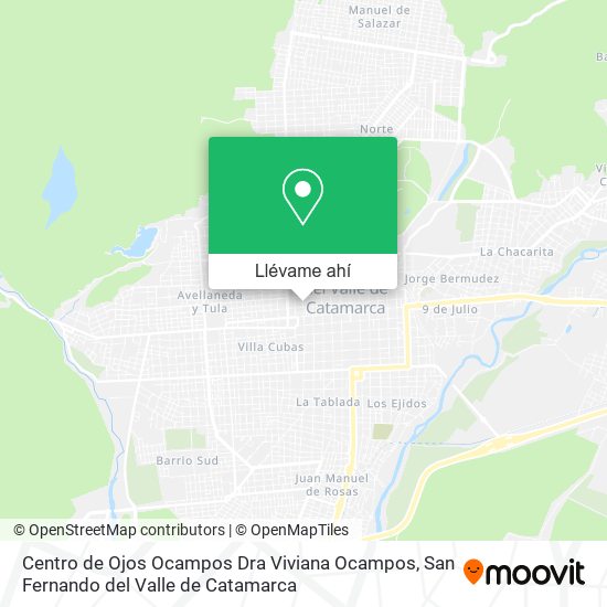 Mapa de Centro de Ojos Ocampos Dra Viviana Ocampos