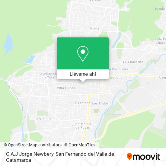 Mapa de C.A.J Jorge Newbery