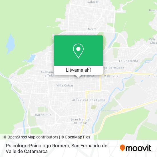 Mapa de Psicologo-Psicologo Romero