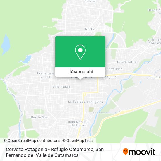 Mapa de Cerveza Patagonia - Refugio Catamarca