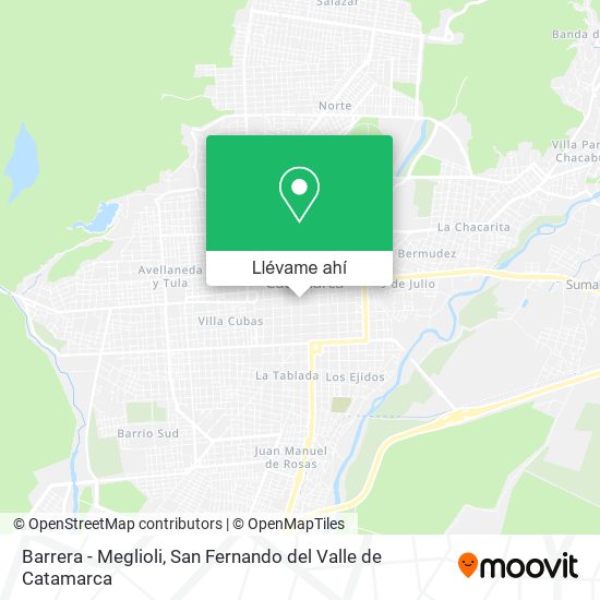 Mapa de Barrera - Meglioli