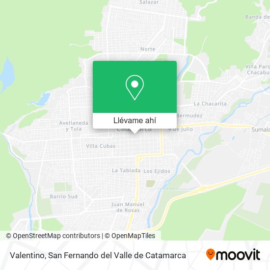 Mapa de Valentino