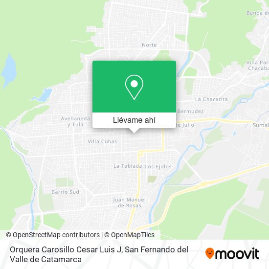 Mapa de Orquera Carosillo Cesar Luis J