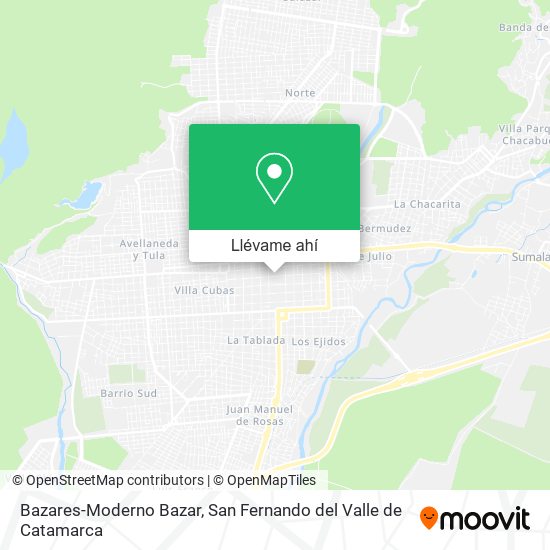 Mapa de Bazares-Moderno Bazar