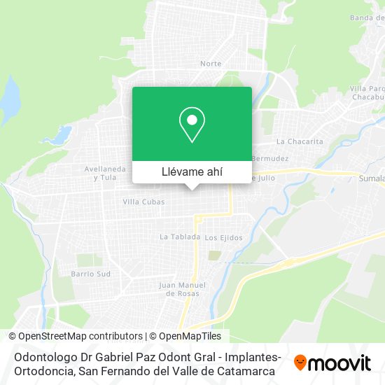 Mapa de Odontologo Dr Gabriel Paz Odont Gral - Implantes-Ortodoncia