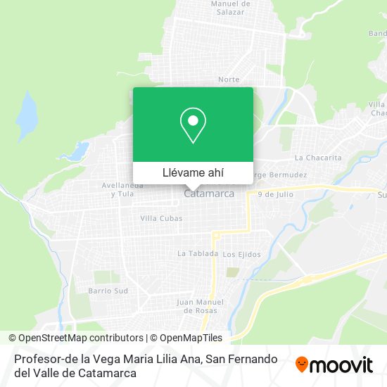 Mapa de Profesor-de la Vega Maria Lilia Ana