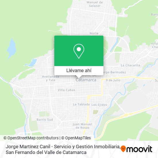 Mapa de Jorge Martínez Canil - Servicio y Gestión Inmobiliaria