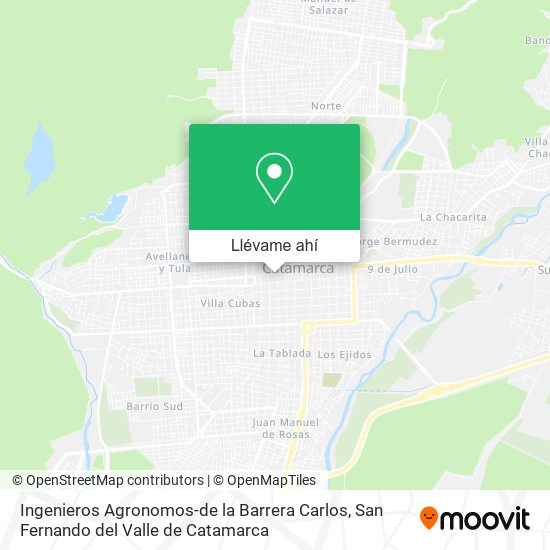 Mapa de Ingenieros Agronomos-de la Barrera Carlos