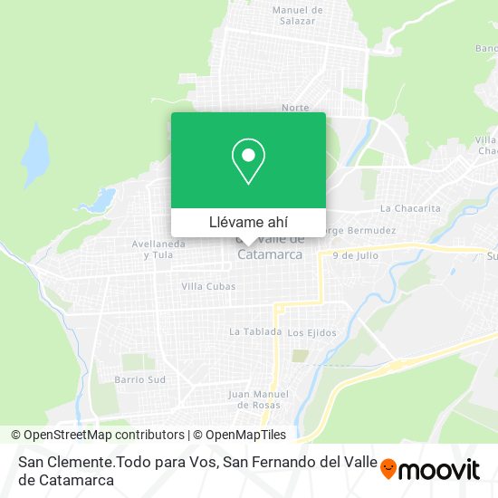 Mapa de San Clemente.Todo para Vos