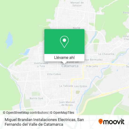 Mapa de Miguel Brandan Instalaciones Electricas