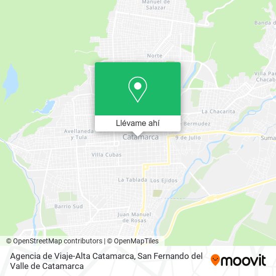 Mapa de Agencia de Viaje-Alta Catamarca