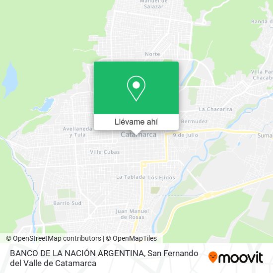 Mapa de BANCO DE LA NACIÓN ARGENTINA