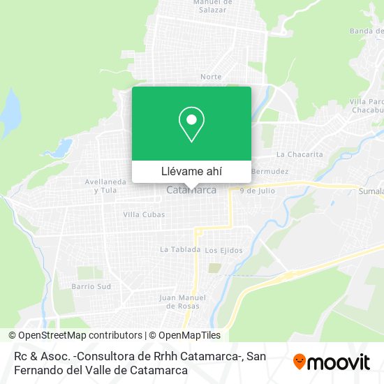 Mapa de Rc & Asoc. -Consultora de Rrhh Catamarca-