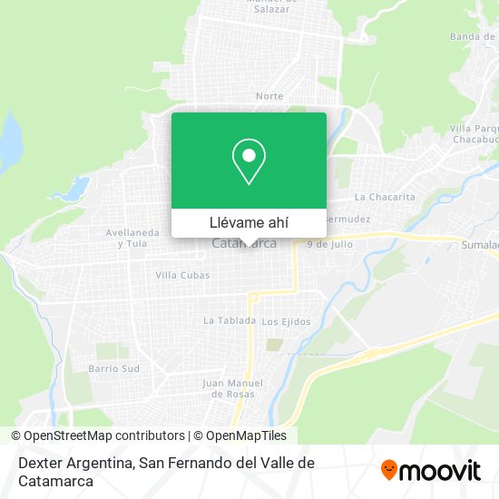 Mapa de Dexter Argentina