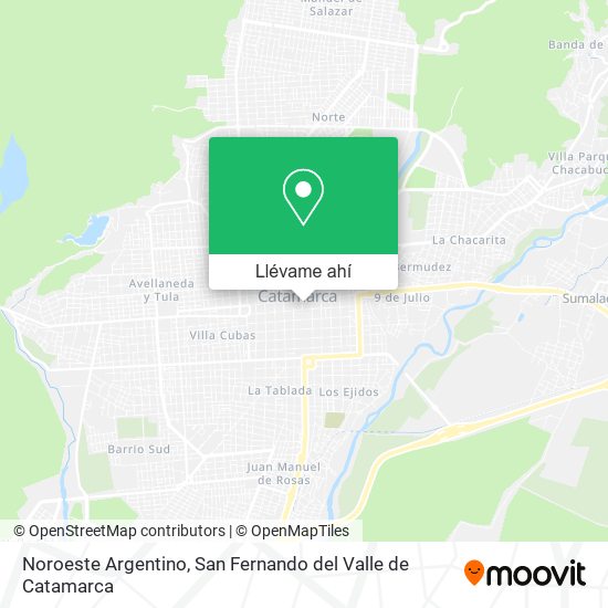 Mapa de Noroeste Argentino