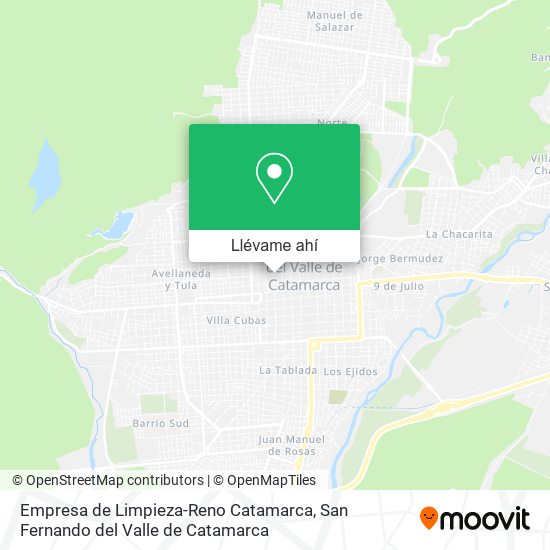 Mapa de Empresa de Limpieza-Reno Catamarca