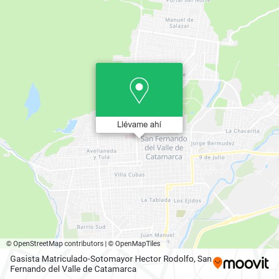 Mapa de Gasista Matriculado-Sotomayor Hector Rodolfo