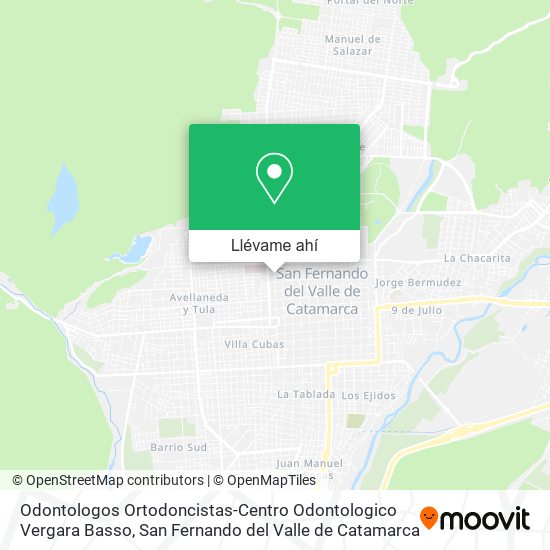 Mapa de Odontologos Ortodoncistas-Centro Odontologico Vergara Basso