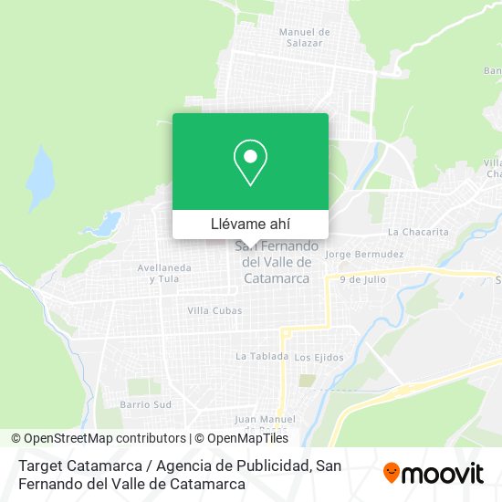 Mapa de Target Catamarca / Agencia de Publicidad