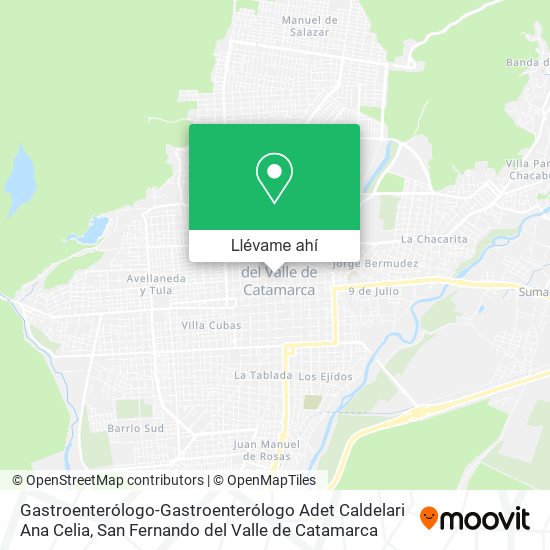 Mapa de Gastroenterólogo-Gastroenterólogo Adet Caldelari Ana Celia