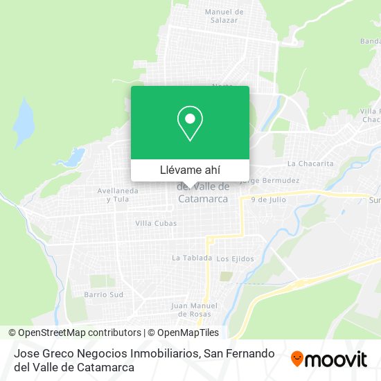 Mapa de Jose Greco Negocios Inmobiliarios